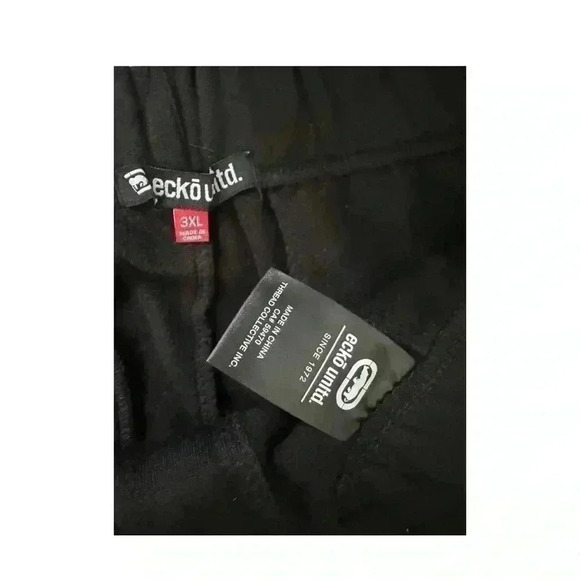 ECKO UNLTD Men's Lightweight Drawstring Sweatpants Joggers Black Size 3X - Picture 8 of 9